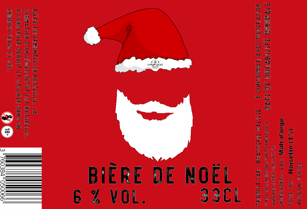 Bière de Noël Barbe Blonde - Achat / Vente de bière de Noël